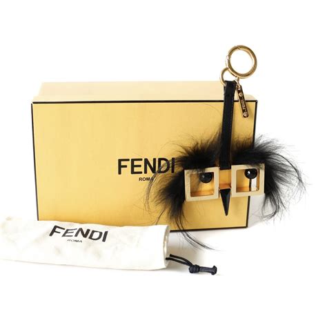 bag bugs charm fendi|genuine fendi bag charm.